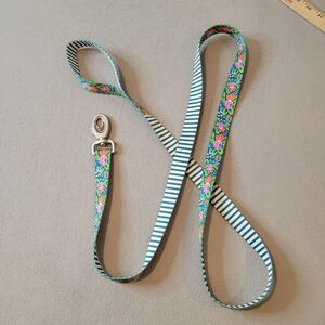 Coastal Sublime Dog Leash 6 / 1.8M Floral & Striped Design Heavy Duty Clip